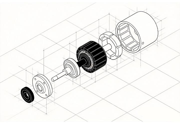 Brushless DC motor components